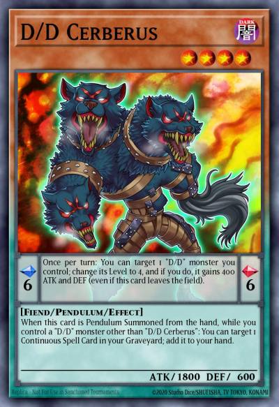 D/D Cerberus Common SDPD-EN007 Pendulum Domination Structure Deck Yugioh card