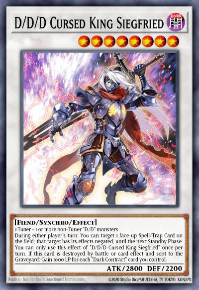 D/D/D Cursed King Siegfried Super Rare SDPD-EN042 Pendulum Domination Structure Deck Yugioh card