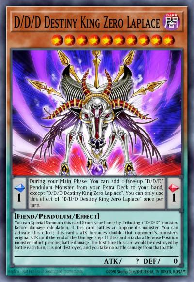 D/D/D Destiny King Zero Laplace Ultra Rare GFP2-EN079 Ghosts From the Past The 2nd Haunting Yugioh card