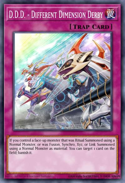 DDD - Different Dimension Derby Common DAMA-EN085 Dawn of Majesty Yugioh card
