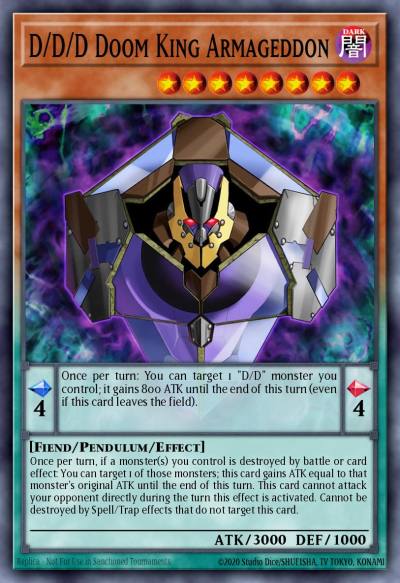 D/D/D Doom King Armageddon Common SDPD-EN006 Pendulum Domination Structure Deck Yugioh card