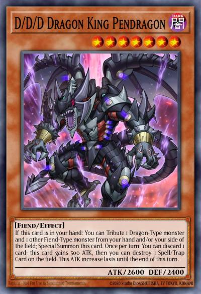 D/D/D Dragon King Pendragon Ultra Rare YS15-END00 2-Player Starter Deck Yuya & Declan Yugioh card