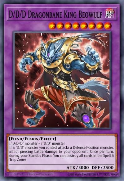 D/D/D Dragonbane King Beowulf Ultra Rare SDPD-EN041 Pendulum Domination Structure Deck Yugioh card
