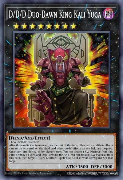 D/D/D Duo-Dawn King Kali Yuga Super Rare MP16-EN143 2016 Mega-Tin Mega Pack Yugioh card