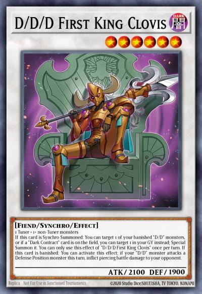 D/D/D First King Clovis Common DOOD-EN038 Doom of Dimensions Yugioh card