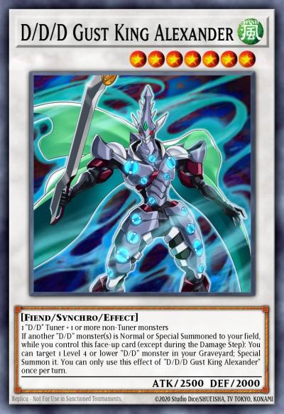 D/D/D Gust King Alexander Super Rare CT13-EN010 2016 Mega-Tins Yugioh card