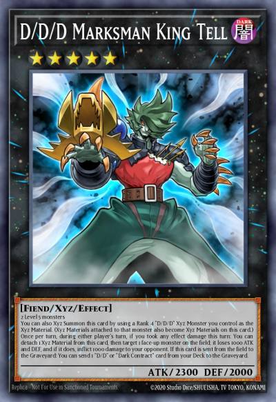 D/D/D Marksman King Tell Rare MP16-EN079 2016 Mega-Tin Mega Pack Yugioh card