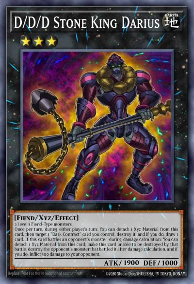 D/D/D Stone King Darius Rare MACR-EN045 Maximum Crisis Yugioh card