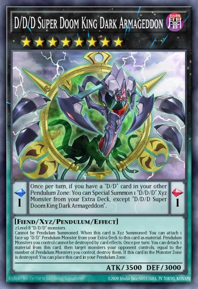 D/D/D Super Doom King Dark Armageddon Ultra Rare BLLR-EN008 Battles of Legend Lights Revenge Yugioh card