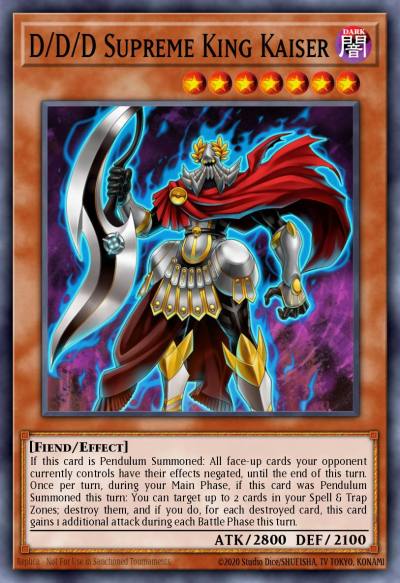 D/D/D Supreme King Kaiser Common SDPD-EN013 Pendulum Domination Structure Deck Yugioh card