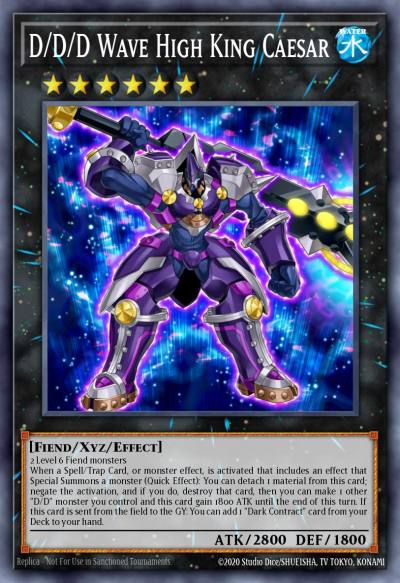 D/D/D Wave High King Caesar Super Rare COTD-EN042 Code of the Duelist Yugioh card