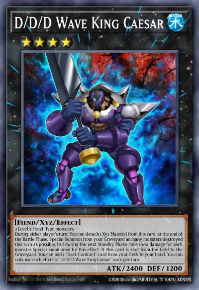 D/D/D Wave King Caesar Rare DOCS-EN090 Dimension of Chaos Yugioh card