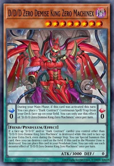 D/D/D Zero Doom Queen Machinex Starlight Rare DOOD-EN003 Doom of Dimensions Yugioh card