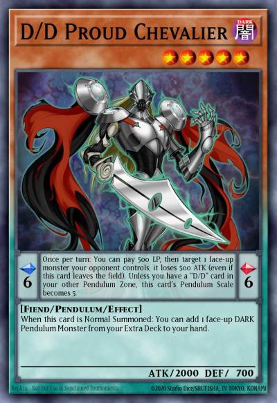 D/D Proud Chevalier Common SDPD-EN015 Pendulum Domination Structure Deck Yugioh card