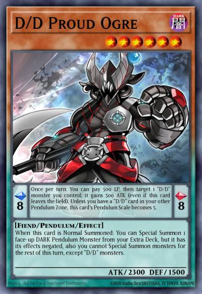 D/D Proud Ogre Common SDPD-EN014 Pendulum Domination Structure Deck Yugioh card