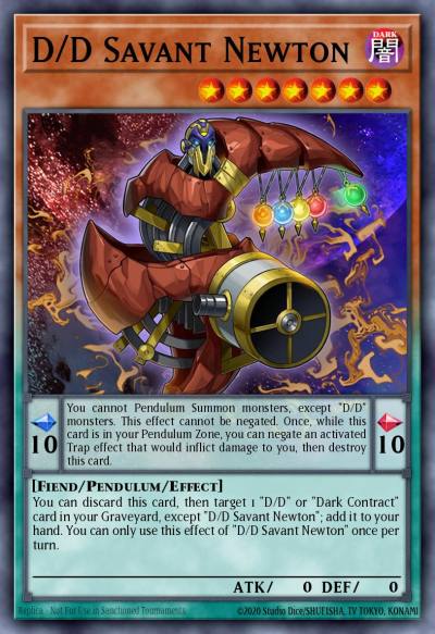 D/D Savant Newton Common SDPD-EN002 Pendulum Domination Structure Deck Yugioh card
