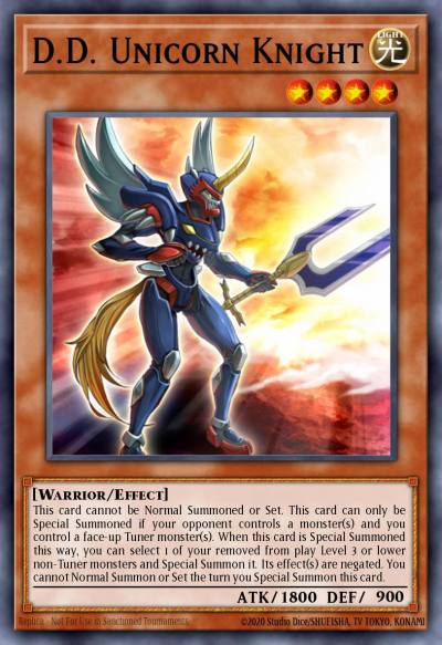 DD Unicorn Knight Rare DREV-EN011 Duelist Revolution Yugioh card