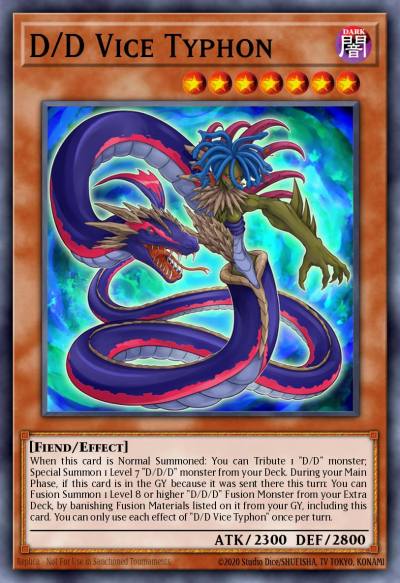 D/D Vice Typhon Common COTD-EN017 Code of the Duelist Yugioh card