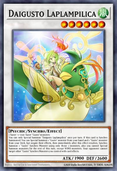 Daigusto Laplampilica Super Rare DAMA-EN040 Dawn of Majesty Yugioh card