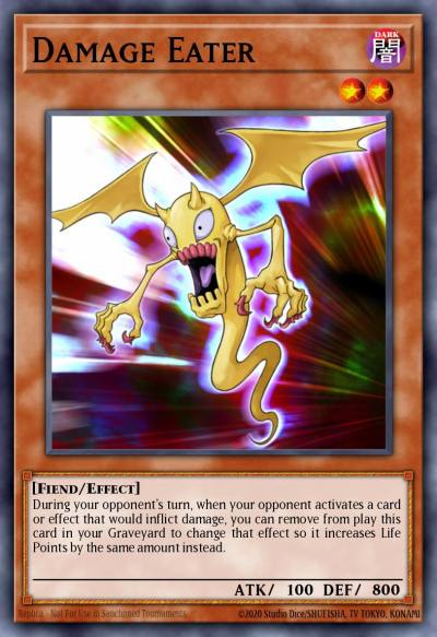 Damage Eater Common DP10-EN009 Duelist Pack Yusei 3 Yugioh card
