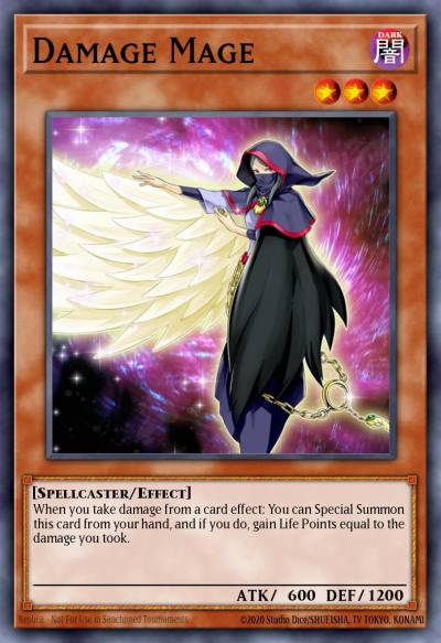 Damage Mage Common REDU-EN002 Return of the Duelist Yugioh card