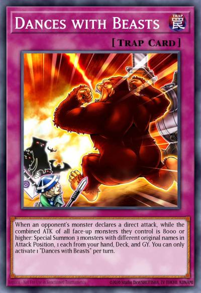 Dances with Beasts Super Rare MP20-EN203 2020 Tin of Lost Memories Mega Pack Yugioh card