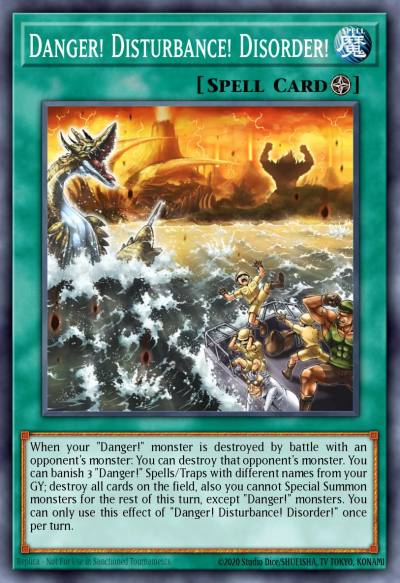 Danger Disturbance Disorder Ultra Rare MP22-EN248 2022 Tin of the Pharaohs Gods Yugioh card