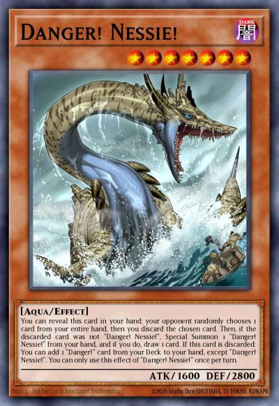 Danger Nessie Ultra Rare MP19-EN137 2019 Gold Sarcophagus Tin Mega Pack Yugioh card