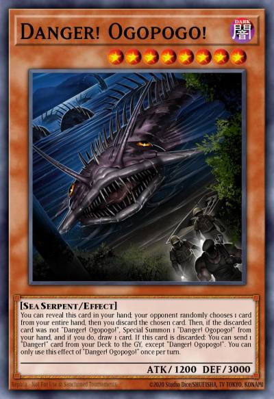 Danger Ogopogo Prismatic Secret Rare MP20-EN001 2020 Tin of Lost Memories Mega Pack Yugioh card