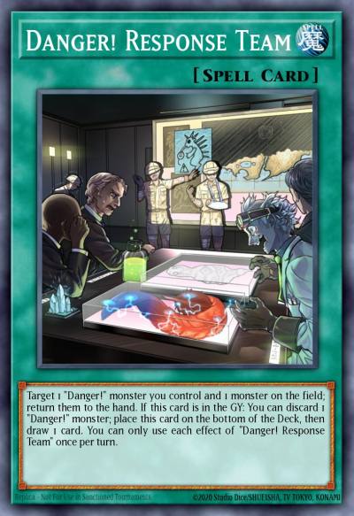 Danger Response Team Prismatic Secret Rare MP19-EN221 2019 Gold Sarcophagus Tin Mega Pack Yugioh card