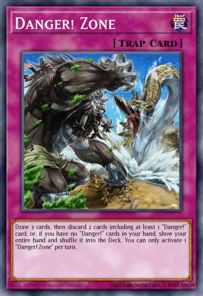 Danger Zone Ultra Rare CYHO-EN087 Cybernetic Horizon Yugioh card