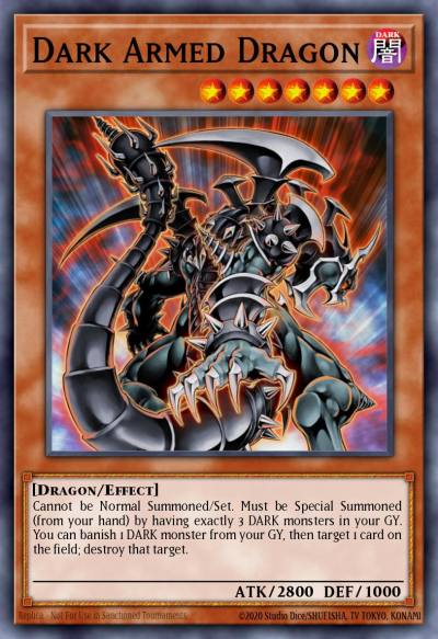 Dark Armed Dragon Quarter Century Secret Rare BLMR-EN054 Battles of Legend Monstrous Revenge Yugioh card