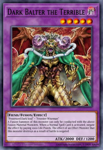 Dark Balter the Terrible Rare DB2-EN125 Dark Beginning 2 Yugioh card