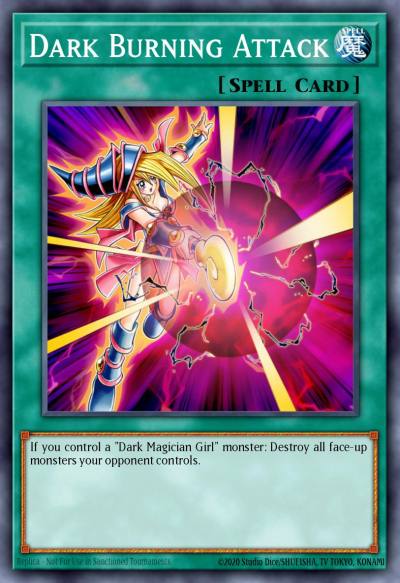 Dark Burning Attack Secret Rare LDK2-ENS04 Legendary Decks II Yugioh card