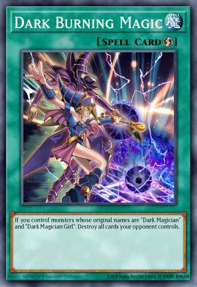 Dark Burning Magic Secret Rare LDK2-ENS05 Legendary Decks II Yugioh card