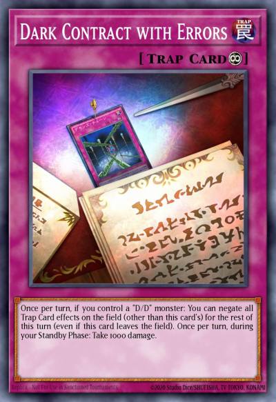 Dark Contract with Errors Common MP16-EN155 2016 Mega-Tin Mega Pack Yugioh card