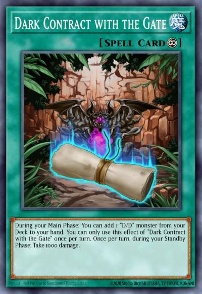 Dark Contract with the Gate Common MP16-EN168 2016 Mega-Tin Mega Pack Yugioh card