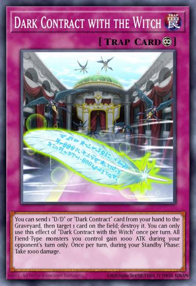 Dark Contract with the Witch Common MP16-EN170 2016 Mega-Tin Mega Pack Yugioh card