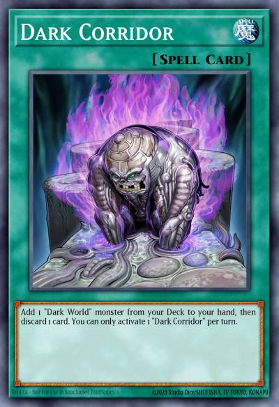 Dark Corridor Prismatic Secret Rare MP24-EN103 25th Anniversary Tin Dueling Mirrors Yugioh card