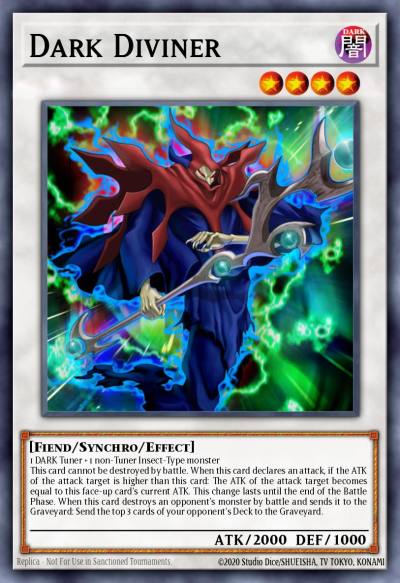 Dark Diviner Super Rare ORCS-EN095 Order of Chaos Yugioh card