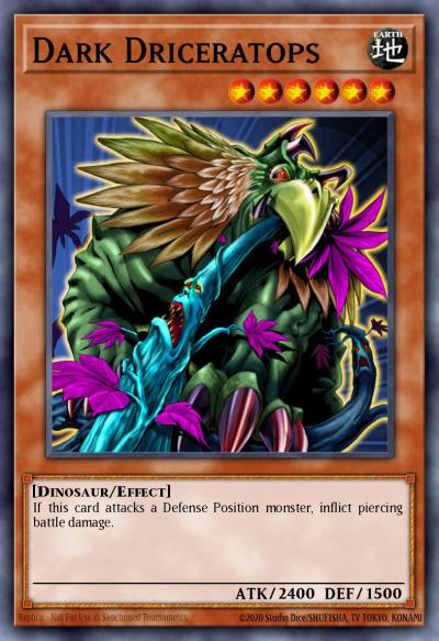 Dark Driceratops Common DR2-EN074 Dark Revelation Volume 2 Yugioh card