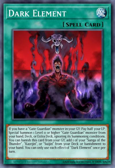 Dark Element Common PHNI-EN063 Phantom Nightmare Yugioh card