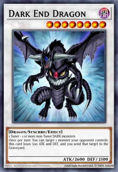 Dark End Dragon Secret Rare LCGX-EN188 Legendary Collection 2 The Duel Academy Years Mega Pack Yugioh card
