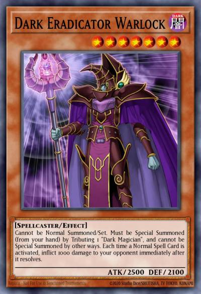 Dark Eradicator Warlock Common OP02-EN016 OTS Tournament Pack 2 Yugioh card