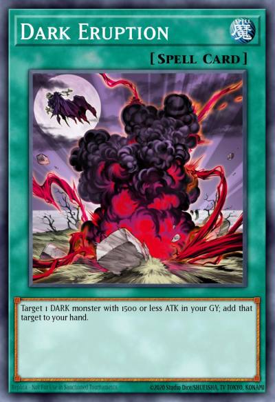 Dark Eruption Super Rare DESO-EN054 Destiny Soldiers Yugioh card