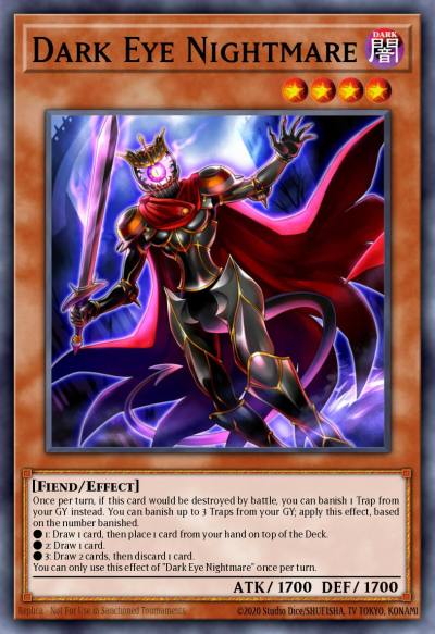 Dark Eye Nightmare Ultra Rare MP22-EN072 2022 Tin of the Pharaohs Gods Yugioh card