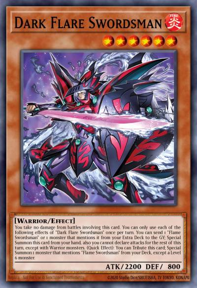 Dark Flare Swordsman Common DUAD-EN019 Duelists Advance Yugioh card