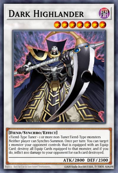 Dark Highlander Super Rare CT09-EN007 Collectible Tins 2012 Wave 1 Yugioh card