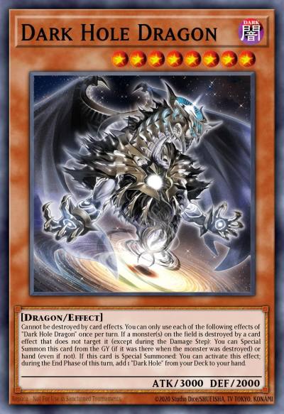 Dark Hole Dragon Prismatic Secret Rare MP24-EN117 25th Anniversary Tin Dueling Mirrors Yugioh card