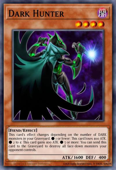 Dark Hunter Ultimate Rare TDGS-EN033 The Duelist Genesis Yugioh card